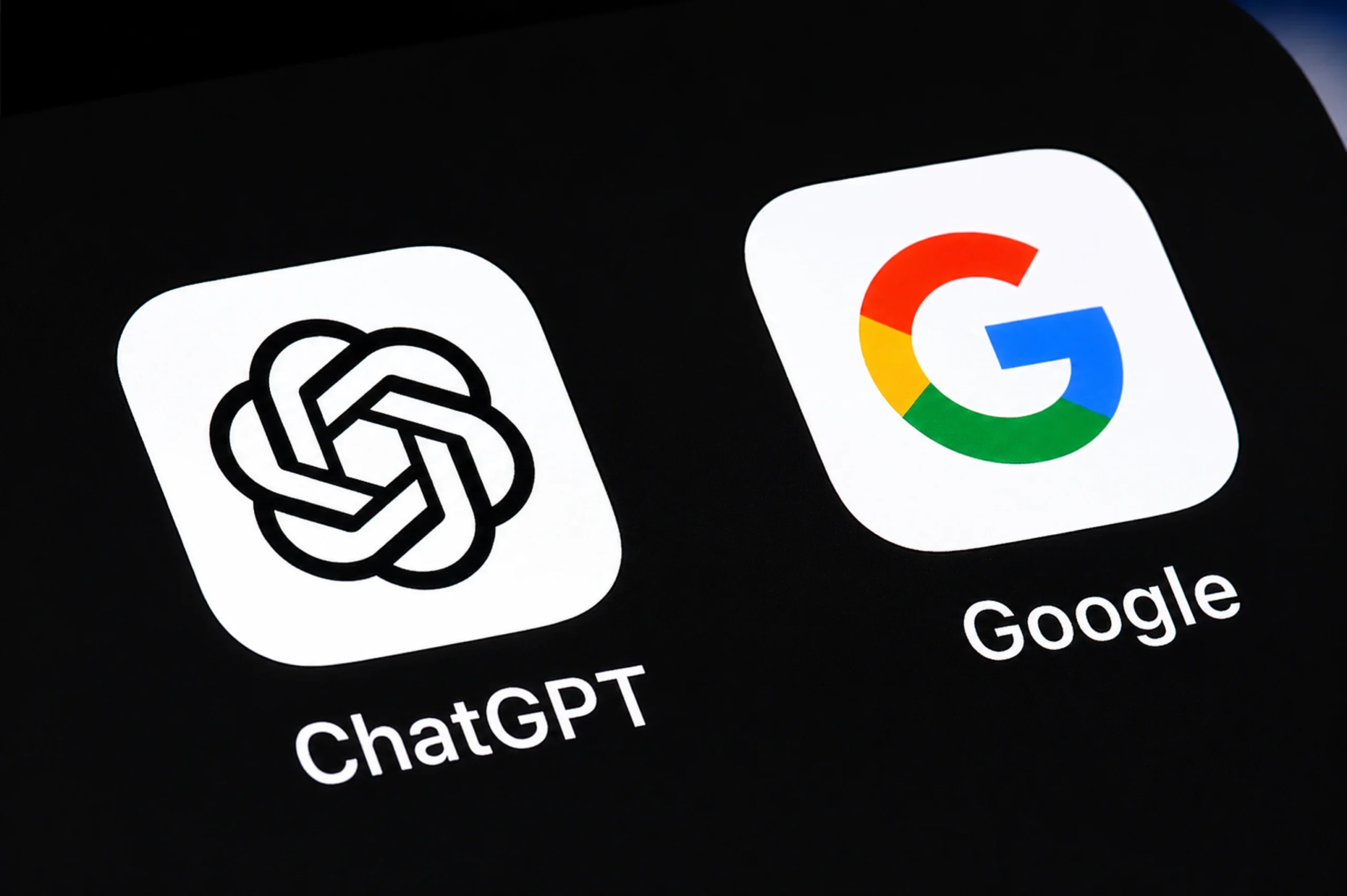chatgpt and google icon